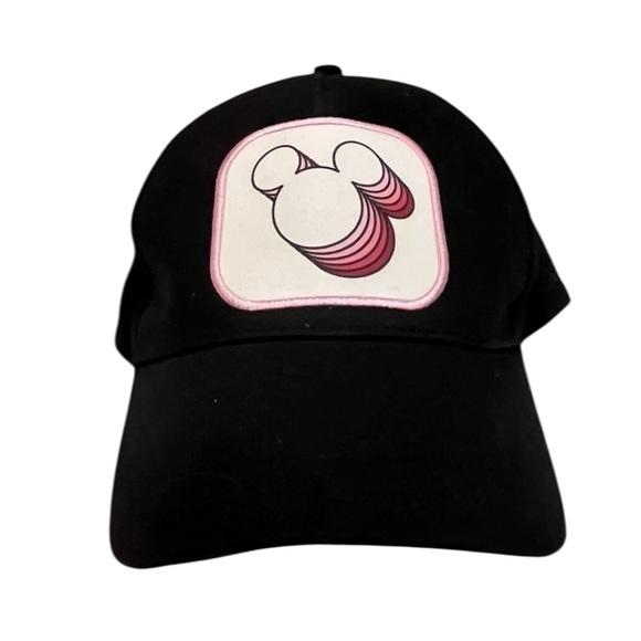 Disney Mickey Mouse Baseball Hat Black White Patch Embroidery - Adjustable Cap - Picture 6 of 6